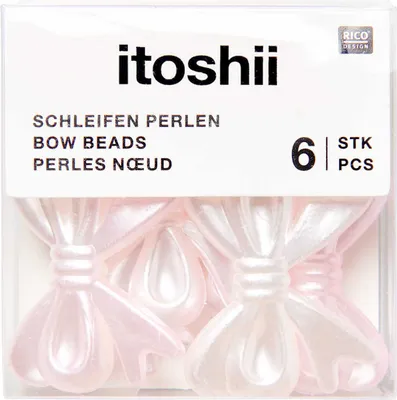 Produktbild von itoshii Perlen-Set "Schleifen", Perlrosa