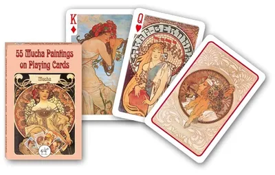 Produktbild von Piatnik Mucha Speelkaarten - Single Deck
