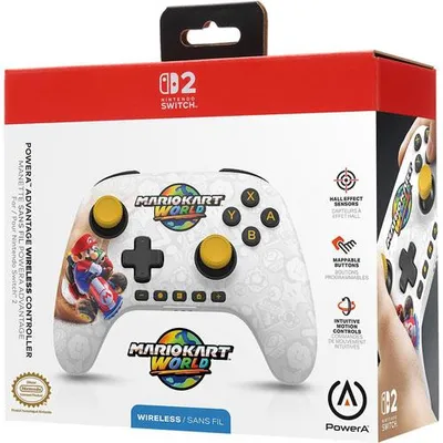Obrázek produktu pro PowerA NSGP0571, Gamepad, Nintendo Switch 2, Směrový kříž, Tlačítko domů, Analogový/digitální, Bezdrátový, USB typu C