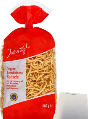 Produktbild von Jeden Tag schwäbische Spätzle (500g Packung) + usy Block