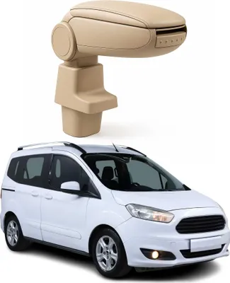 Image de Accoudoir pour Ford Transit Tourneo Courier 2014-2024 Vinyl Abs Beige