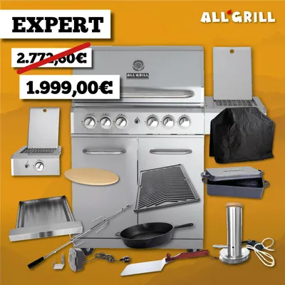 Produktbild von ALLGRILL Gasgrill ALLROUNDER L - 35 Jahre Aktion inkl. EXPERT Zubehörset (100304_35J)