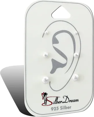 Produktbild von SilberDream 3er Ohrringe Ohrstecker Damen ECHT Silber Schmuck-Set D2SDS811M