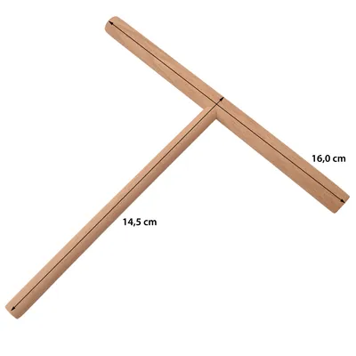 Produktbild von Syntrox Germany Holzspatel Teigverteiler für Crêpes hitzbeständig 14,5 cm