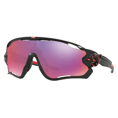 Produktbild von Oakley Jawbreaker, Erwachsener, Männlich, Schild, Vollrand, Schwarz, Rot, Polarisierte Linse