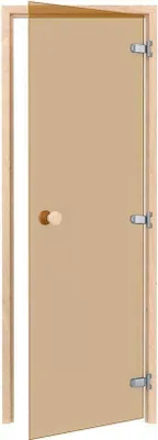 Immagine prodotto di Porta sauna classica - ontano / vetro bronzo / 80 x 200