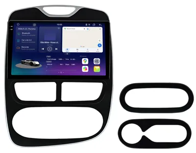 Productafbeelding van Android autoradio met 2K-scherm voor Renault Clio IV (2013-2016), met CarPlay, navigatie, Bluetooth, stuurwielbediening, GPS, 6+128GB opslag en 4G LTE