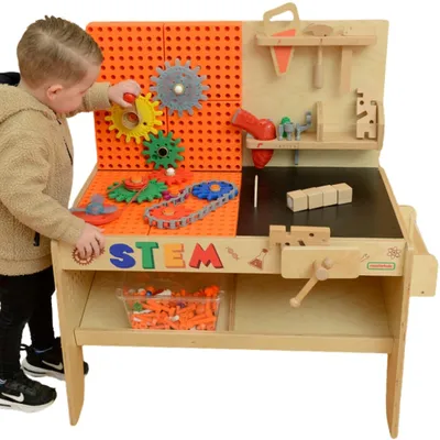 Obrázek produktu pro MASTERKIDZ Dřevěná Dílna XXL Montessori STEM s Nástroji