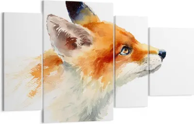 Produktbild von Bild auf Leinwand - Leinwandbild - Fuchs Tier Natur - 120x70cm - Wand Bild - Wanddeko - Wandbilder - Leinwanddruck - Bilder - Kunstdruck - Wanddekoration - Leinwand bilder - Wandkunst - DL120x70-3904