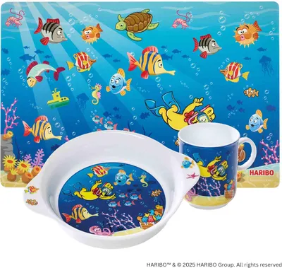 Produktbild von Ritzenhoff & Breker Haribo Seaworld Kindergeschirr-Set 3-teilig