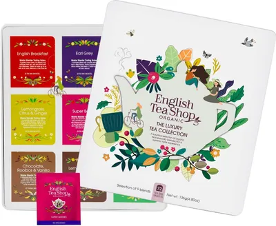 Produktbild von ETS - Tee-Geschenkbox aus Metall "Luxury Tea Collection" mit 72 BIO-Tees