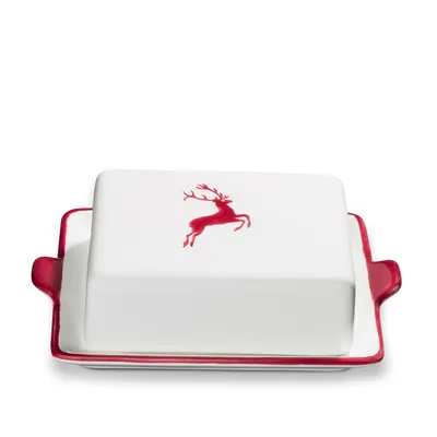 Produktbild von Gmundner Keramik Bordeauxroter  Hirsch Máslenka 250 g