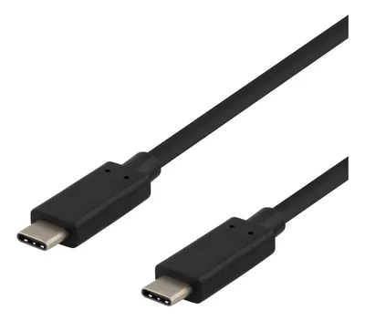 Immagine prodotto di Cavo USB-C DELTACO, 0,5 m, USB 3.1 Gen 2, 10 Gbps, 60 W, nero