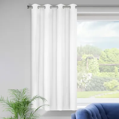 Zdjęcie produktu dla Zasłona RITA biała 140x175 z oczkami