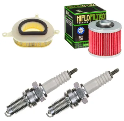 Immagine prodotto di Kit di manutenzione per Yamaha XVS 250 Drag Star 2001-2004: filtro e candele di accensione di pamoto - Nuovo