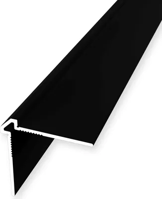Produktbild von Wandprofil 25 x 25 x 2700 mm Einfasshöhe 2 mm Tapetenprofil Aluminium Glatt Ungebohrt Schwarz Küberit