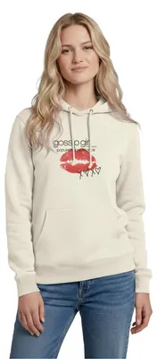 Produktbild von Spreadshirt Gossip Girl Popularity Has Its Price Kussmund Damen Hoodie, XL, Vanille-Milchshake