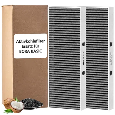 2 Aktivkohlefilter, kompatibel mit Bora Basic
