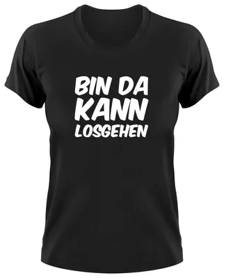 Produktbild von Styletex23 T-Shirt Bin da kann losgehen Fun, Damen schwarz, XXL