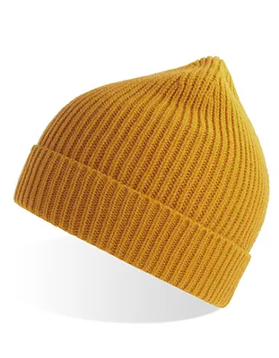 Produktbild von Atlantis ANDB | Andy Beanie es recyceltes Polyester Wintermütze - Farbe: Mustard - Größe: One Size