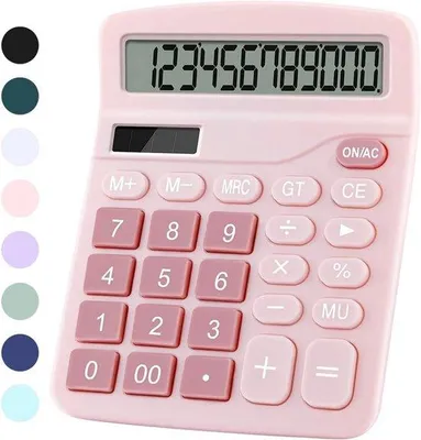 Imagen del producto de Calculadora de escritorio con teclas grandes y pantalla grande, ideal para uso doméstico y escolar