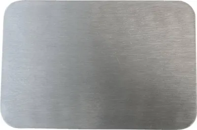 Produktbild von Teller Edelstahl Matt 20,5x14cm Kerzenhalter Oval Kerzenteller Tischdekoration