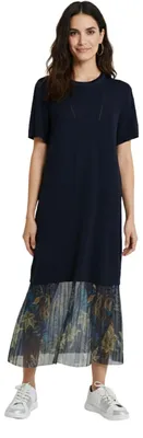 Produktbild von Desigual Damen Osaka langes Kleid in navy blau S