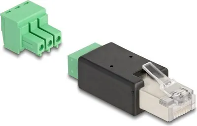 Immagine prodotto di DELOCK RJ45 Stecker > Terminalblock Adapter 3 Pin 2-teilig