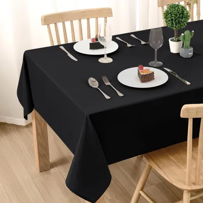 Immagine prodotto di Tovaglia antimacchia, lavabile, impermeabile, 130x230 cm, rettangolare, colore nero