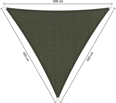 Produktbild von SHADOW COMFORT 4 x 4 x 4 m Dreieckiges Sonnensegel Deep Grey Gleichseitig