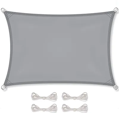 Produktbild von Sonnensegel PES UPF Rechteck 3x4 hellgrau Polyester 160g/m²