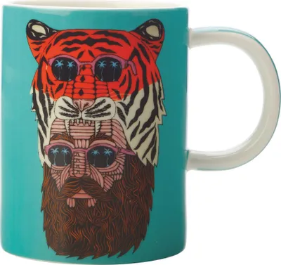Produktbild von Maxwell & Williams DX0706 MULGA Becher Tiger Man (Tiger & Mann), Porzellan, in Geschenkbox