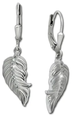 Produktbild von SilberDream Damen Ohrhänger weiß SilberDream Ohrringe 925 Silber Ohrringe D3SDO4427W
