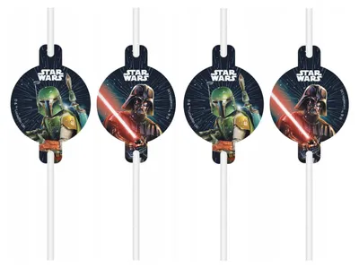Produktbild von Trinkhalme Star Wars | 4 Stück