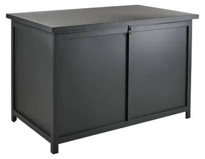 Produktbild von Kissenbox Hide 125 x 81 x 75 cm Aluminium Anthrazit
