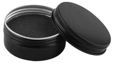 Obrázok produktu pre Keratínový lepiaci prášok, na teplú aplikáciu, kompatibilný s nechtovými štruktúrami typu K/I/U/V, čierna farba, 20 g