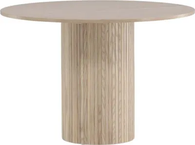 Obrázok produktu pre FURNLUX Jedálenský stôl Bianca Beige 110 cm / Hlavná farba: béžová / Rozmery: 110 x 110 x 75 cm