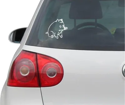 Produktbild von Aufkleber / Autoaufkleber - JDM - Die cut - Spider Schwein Decal Fenster Laptop - Folie Sticker - silber - 99mmx88mm