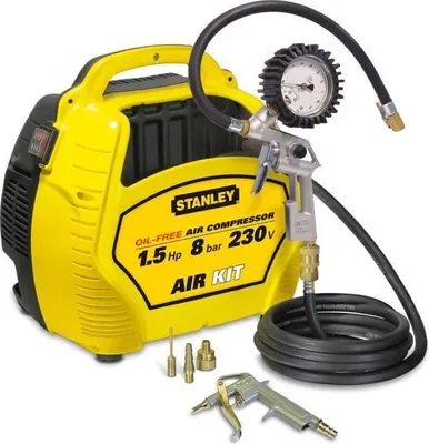 Image de Compresseur sans huile AIR KIT OL 1,1KW 8 BAR STANLEY