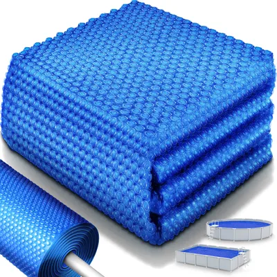 Produktbild von tillvex® Premium Pool Solarabdeckplane 400 µm Rechteckig 260x160 cm | Solarfolie Wärmeplane zuschneidbar | Solarplane Solarabdeckung | Poolheizung Poolsolarplane für Wassererwärmung