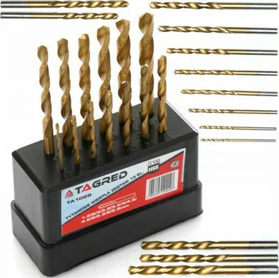 Produktbild von Spiralbohrer Titan HSS 1,5 - 6,5 mm Metallbohrer Set DIN 338