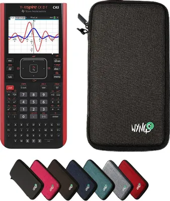 Produktbild von TI-Nspire CX II-T CAS inkl. WYNGS Schutztasche Dunkelgrau - Grafikrechner - Basic Set