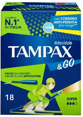 Immagine prodotto di Tampax &Go Super 18 Pezzi