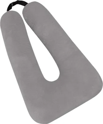Produktbild von Weiches U-förmiges Nackenkissen 46x72cm für Kinder, Reise & Auto, formstabil mit Sicherheitsgurt-Polster