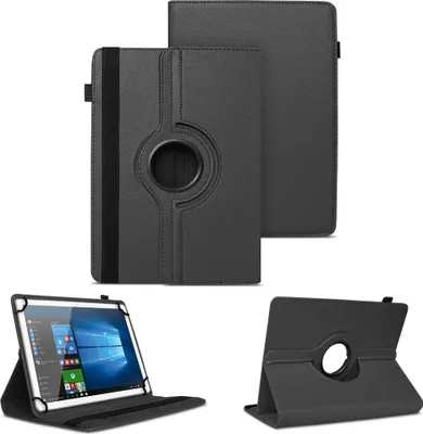 Produktbild von Tablet Hülle für Doogee Tab A9 /A9 Pro 10.1 360° Drehbar Case Cover Stand SchutzFarben:Schwarz
