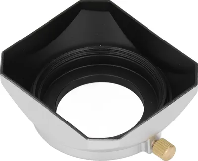 Obrázek produktu pro Čtvercová sluneční clona, hliníková slitina ABS 37 mm, stříbrná pro fotografování