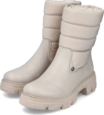 Produktbild von Rieker Damen-Boot-Stiefelette Hero Style Beige, Farbe:beige/schlamm, EU Größe:36