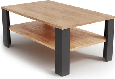 Produktbild von Vicco Couchtisch , 100 x 60 cm, Anthrazit/Sandeiche
