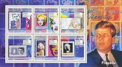 Produktbild von Briefmarken Guinea 2009 Mi 7121-7126 Kleinbogen (kompl. Ausgabe) postfrisch J.F. Kennedy & Marilyn Monroe