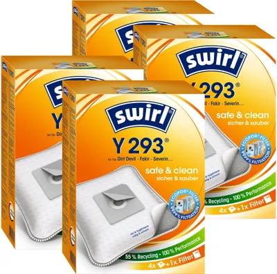 Produktbild von 4 x Swirl Y 293 MP Plus AirSpace Staubsaugerbeutel Staubbeutel Microvlies